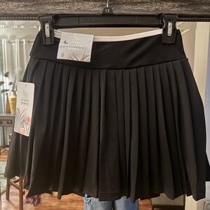 Black Pleated Skort by Active Domino Size Small